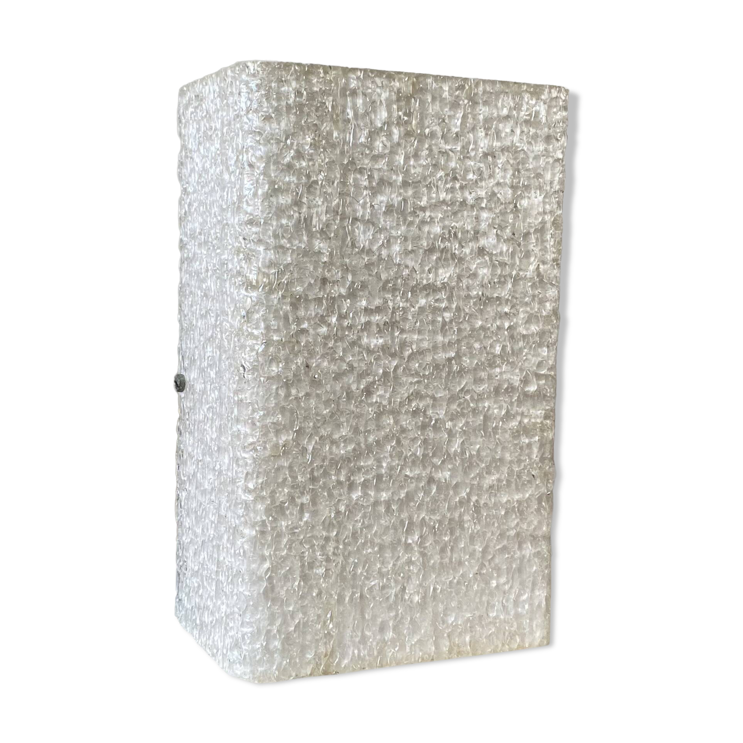 Seventies frosted plastic perspex wall light.