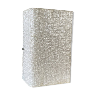Seventies frosted plastic perspex wall light.