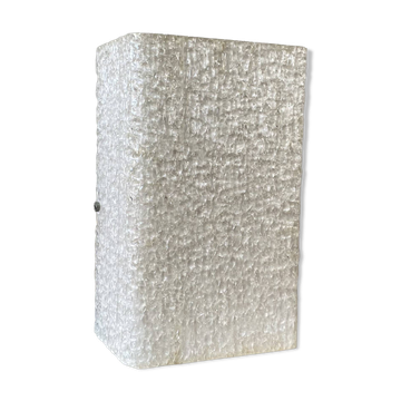 Seventies frosted plastic perspex wall light.