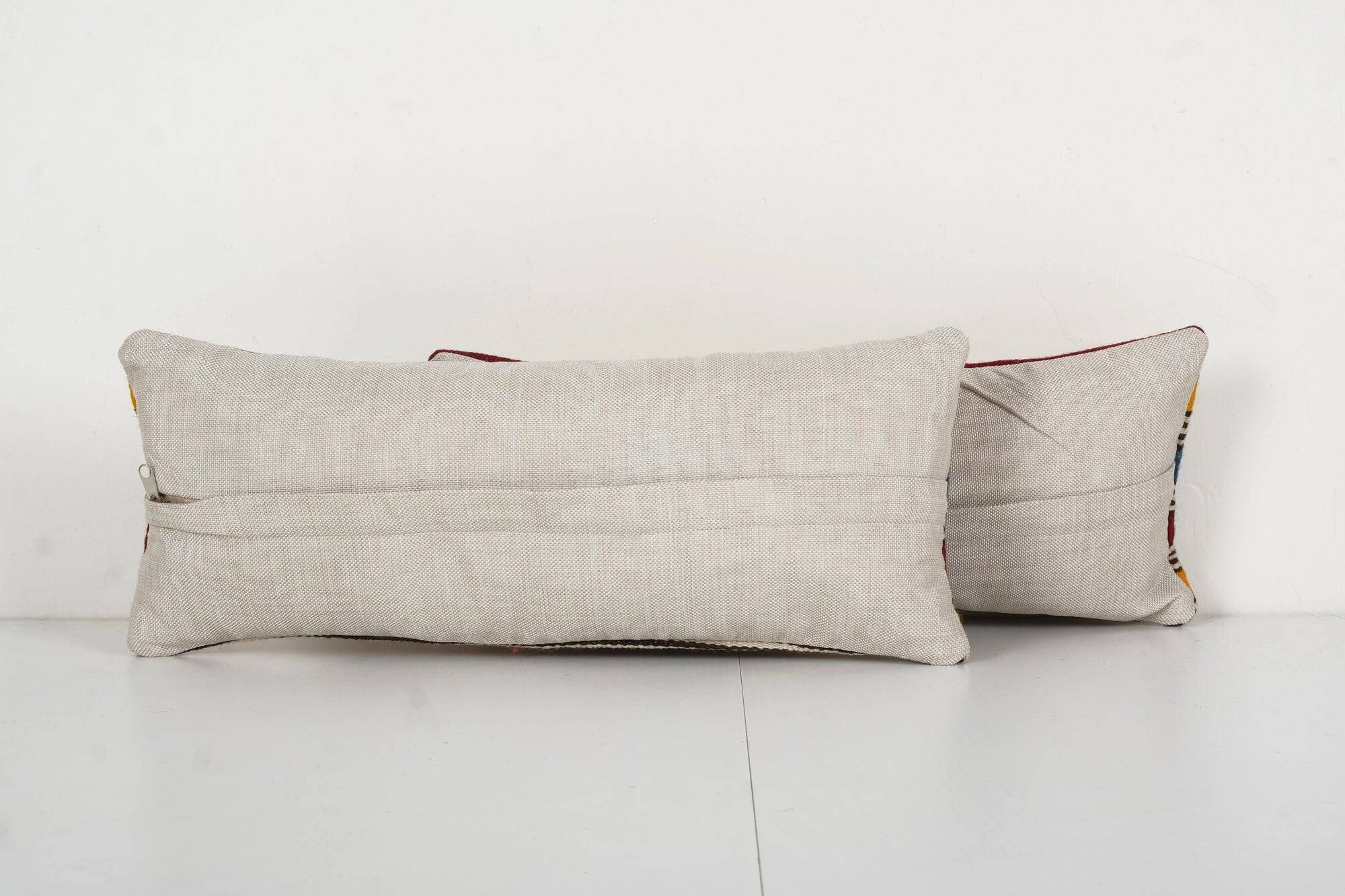 Set of 2 vintage kilim cushion covers 51x20 cm