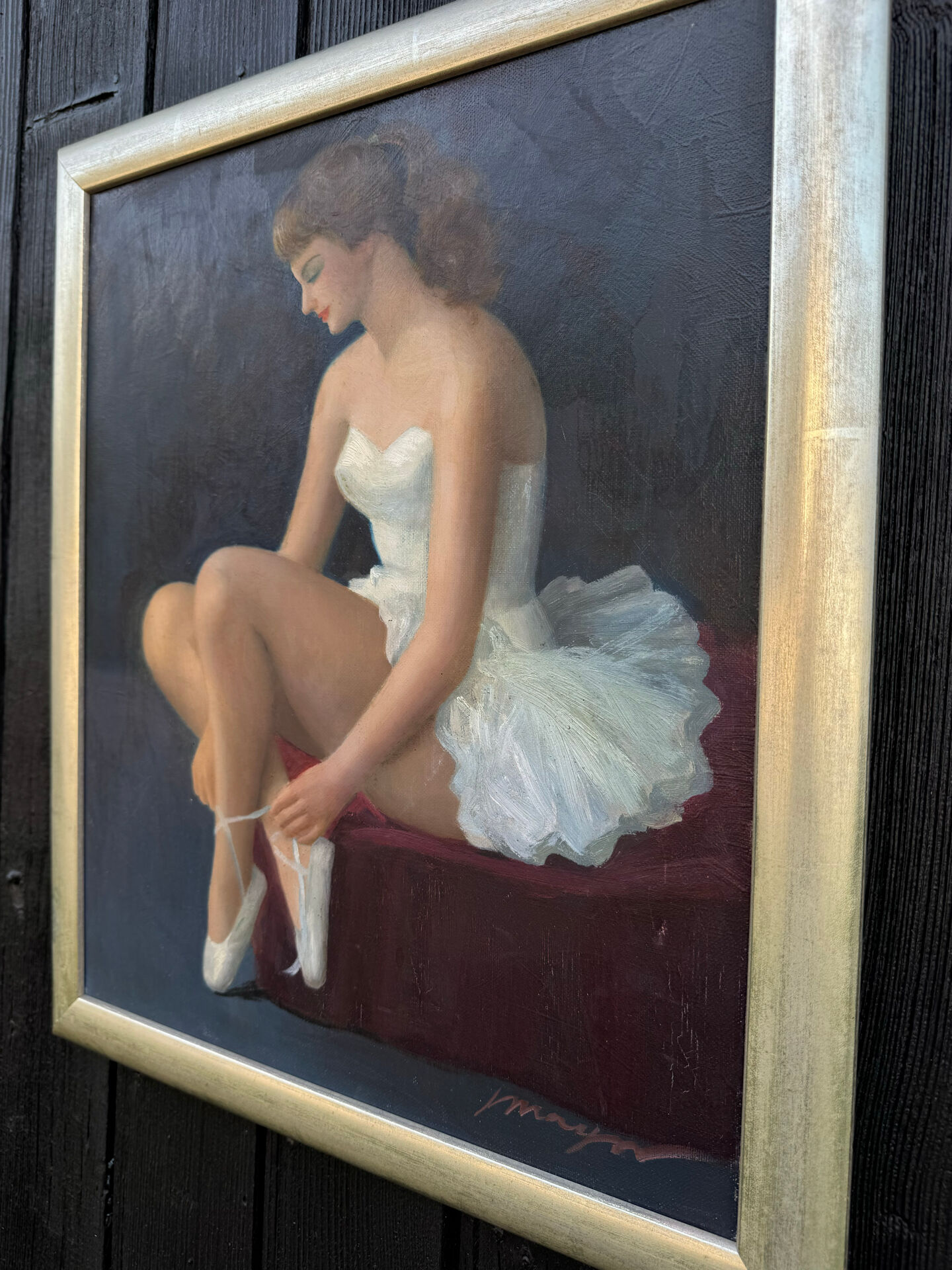 Tableau huile toile danseuse Joan MAYOR