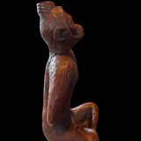Monkey statuette/terracotta vase