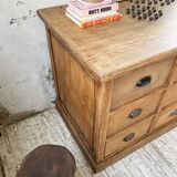 XXL solid oak counter sideboard