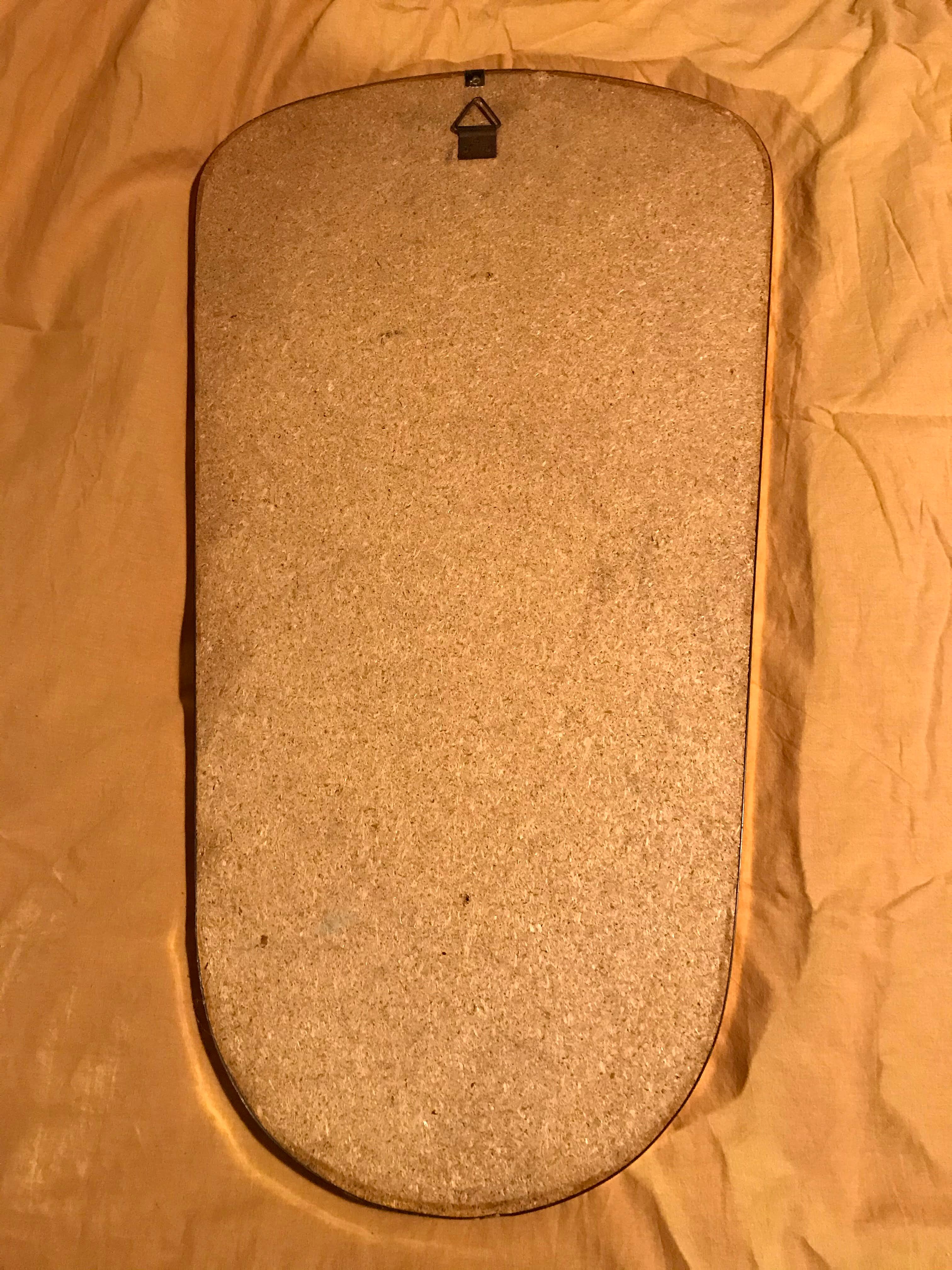 Vintage 60s free-form mirror 34x62cm