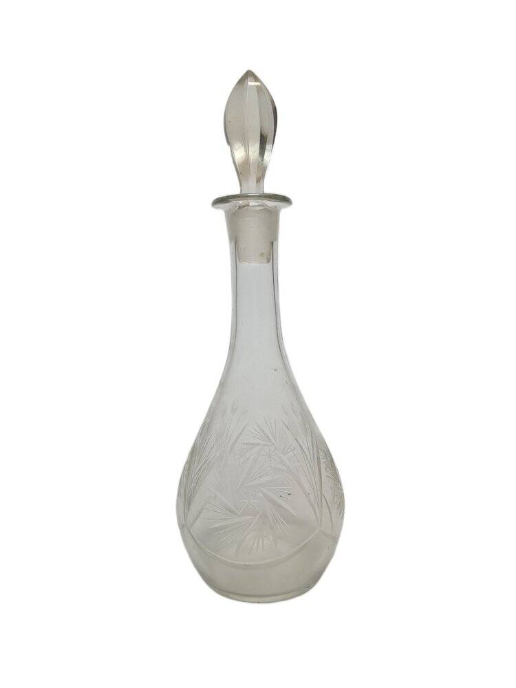 Art Deco crystal carafe, Germany, 1900s