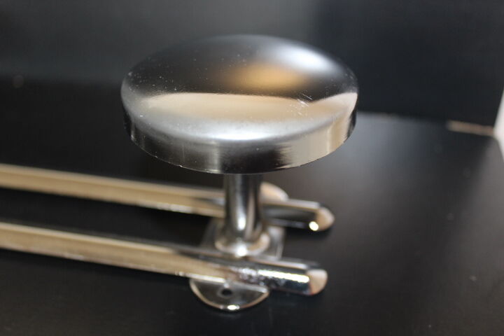 70s chrome wall coat rack
