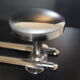 70s chrome wall coat rack