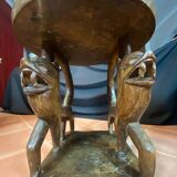 African tribal ensemble of 4 pieces of furniture for dignitaries of the Kingdom of Dahomey, Benin.