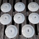 8 plates hollow ST Amand decor "Lily"