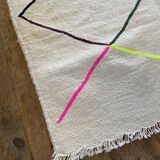 Tapis berbère losanges fluo