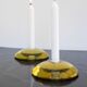 Glass candleholders by Anne Nilsson for Kosta, 2000s, set of 2