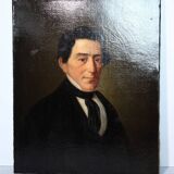 Portrait d'un homme distingué du XIXe siècle – Huile sur toile