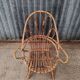 Fauteuil enfant en osier rotin vintage