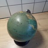 Taride terrestrial globe 1950 in lithographed sheet metal
