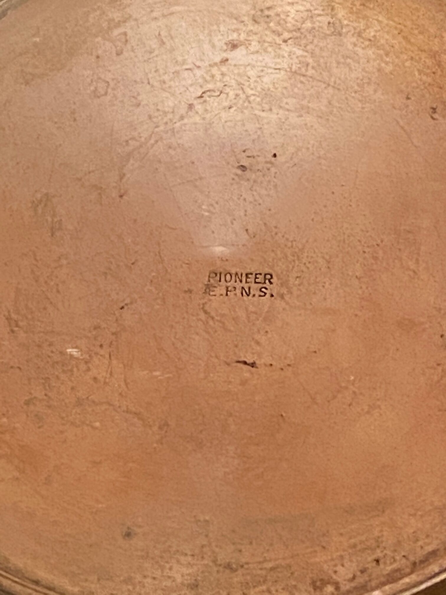 Pioneer E.P.N.S sugar bowl in silvery metal