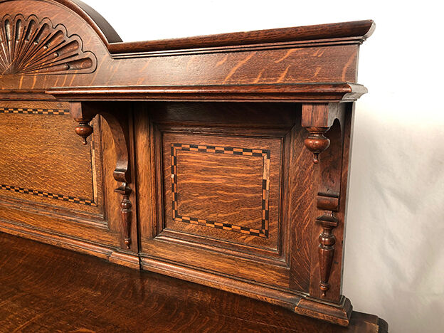English Renaissance style oak cabinet