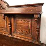 English Renaissance style oak cabinet