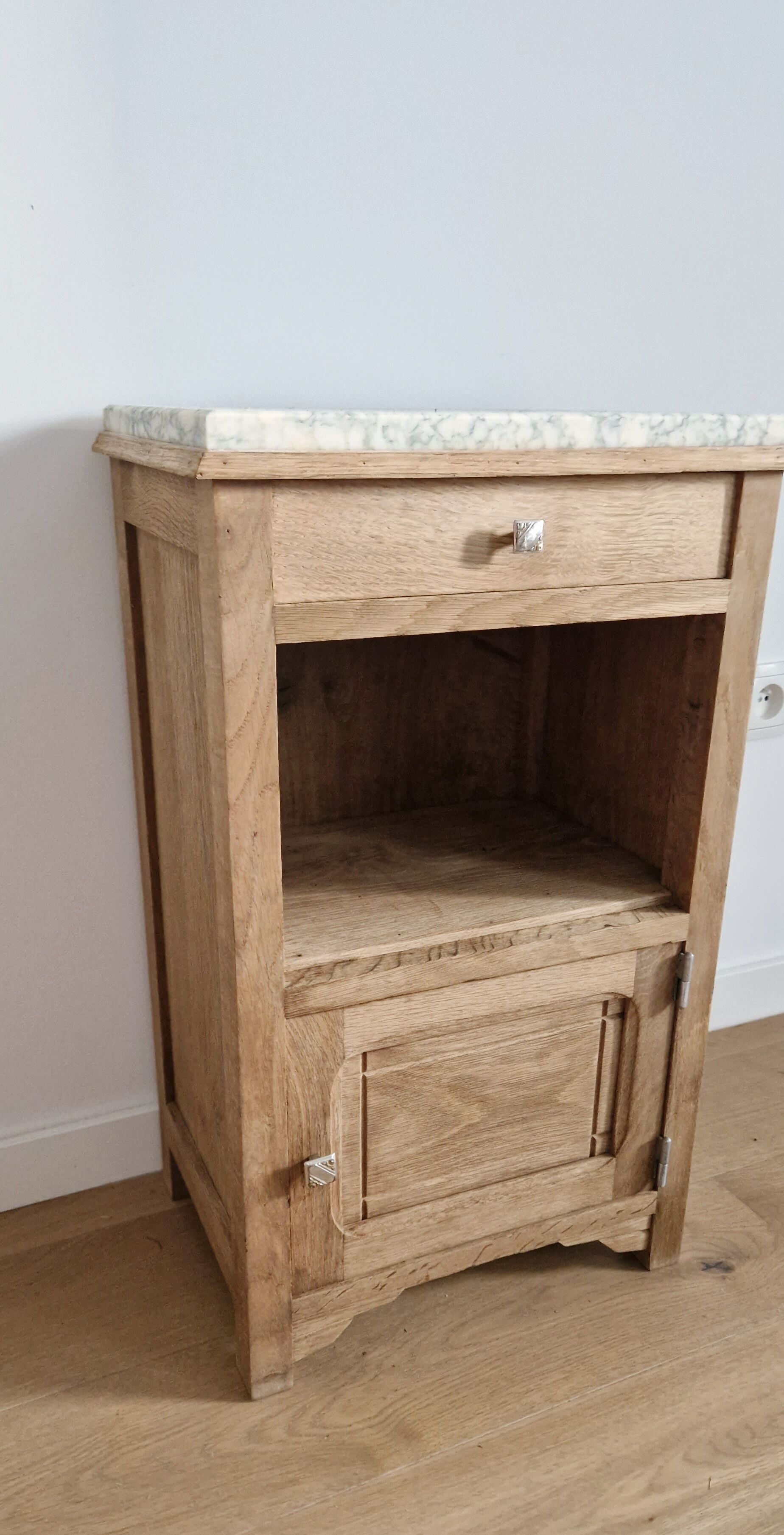 Meuble chevet art déco chêne 1920