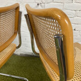 Pair of chairs Marcel Breuer Cesca B32