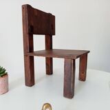 Antique children's chair, folk art, early 20th century