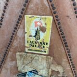 Large travel trunk wardrobe Cosmopolis – vintage leather trunk