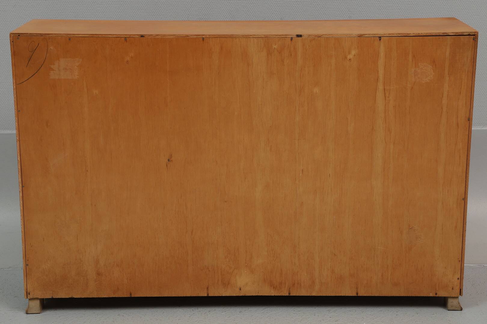 Low Scandinavian bookcase with 2 drawers and a side door – Denmark 1960