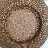 Wall composition of wicker trays