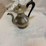 Silver metal teapot