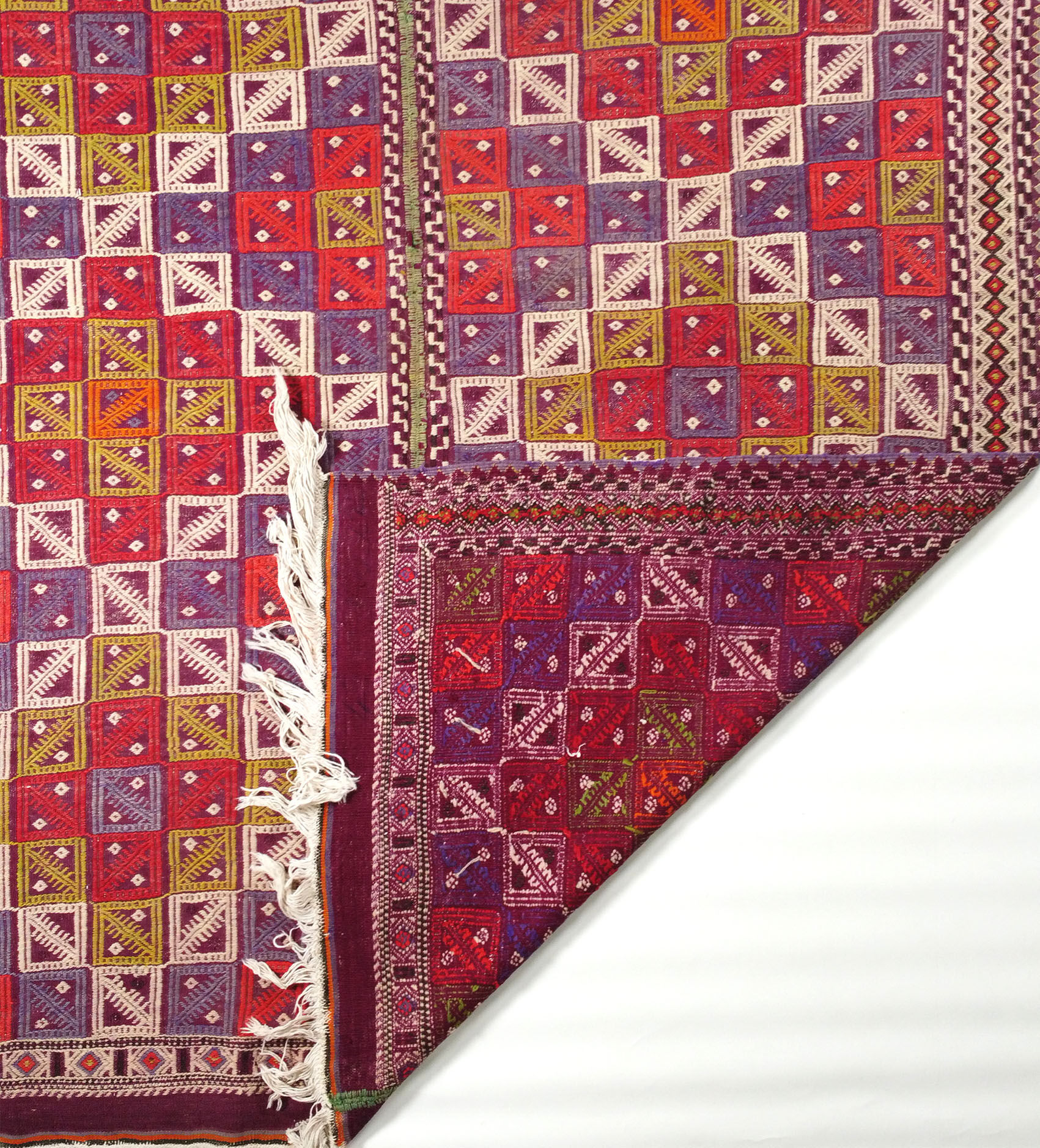 Turkish Anatolian handmade kilim rug 147 x 212 cm