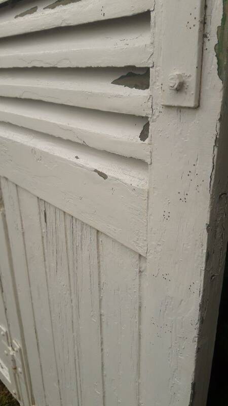 Shutters 4 leaves H148xL245cm antique oak pair 1