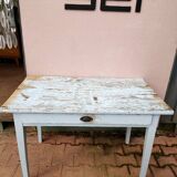 Pastel blue farm table