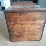 Old waxed wood chest