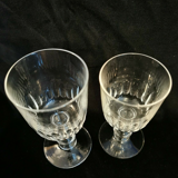 Lots de six verres cristal