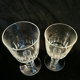 Lots of six crystal glasses