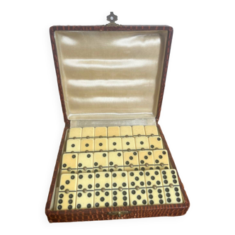 Bakelite domino game in its original box