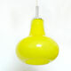 Vintage glass pendant lamp 70s yellow