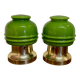 Pair of glass lamps, Scandinavian design 1950.