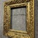 Gilded wood frame decorated with a frieze of foliage, Napoleon III period circa 1880