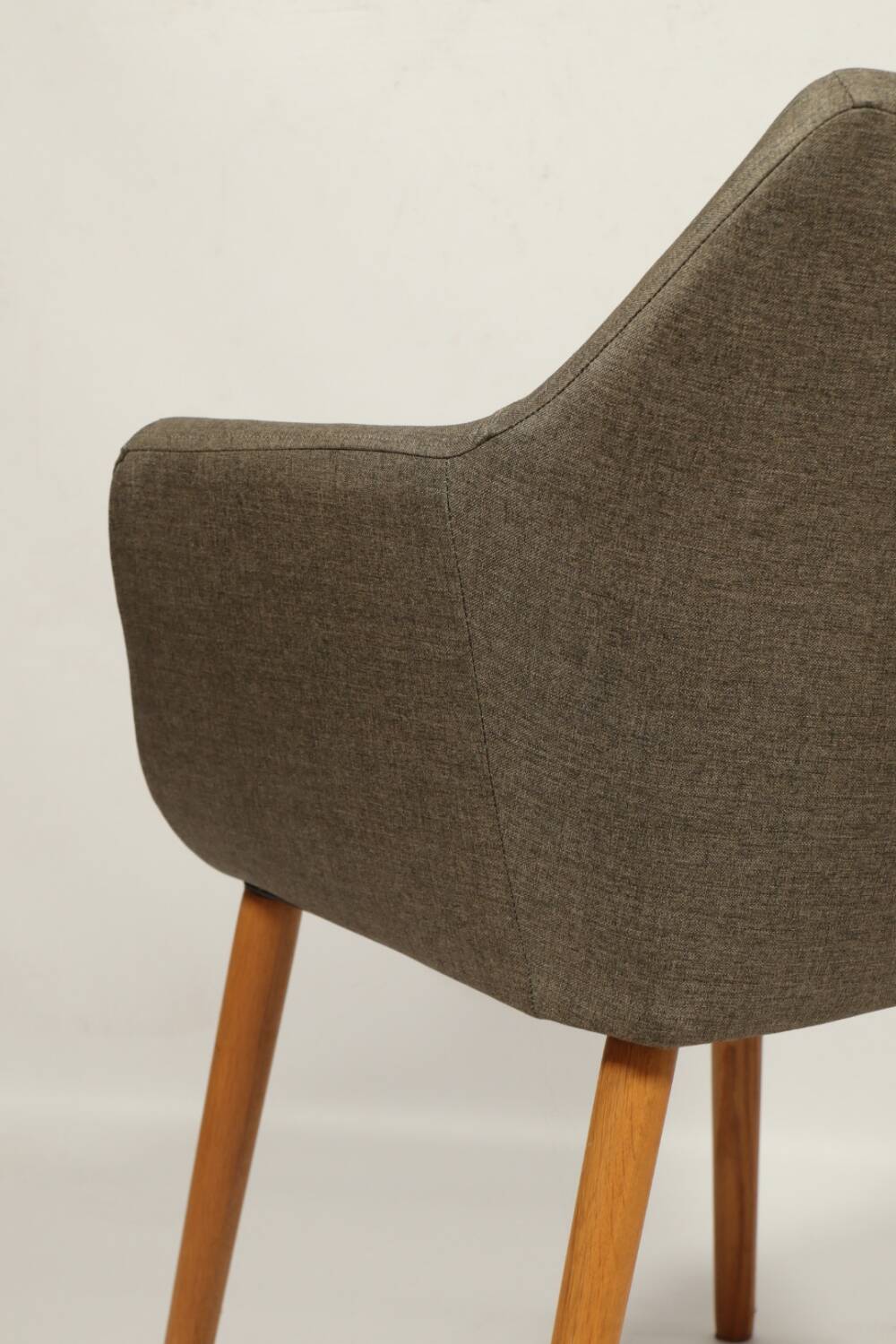 Vintage fauteuil de bureau gris anthracite chêne clair chaise de bureau moderne design