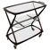 Cesare Lacca 1950 Italian Bar Cart with Brass Wheels