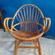 Fauteuil rotin coquille adulte