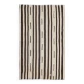 Vintage Turkish Hand-Knotted Wool Cotton Beige Kilim Area Rug 122x202