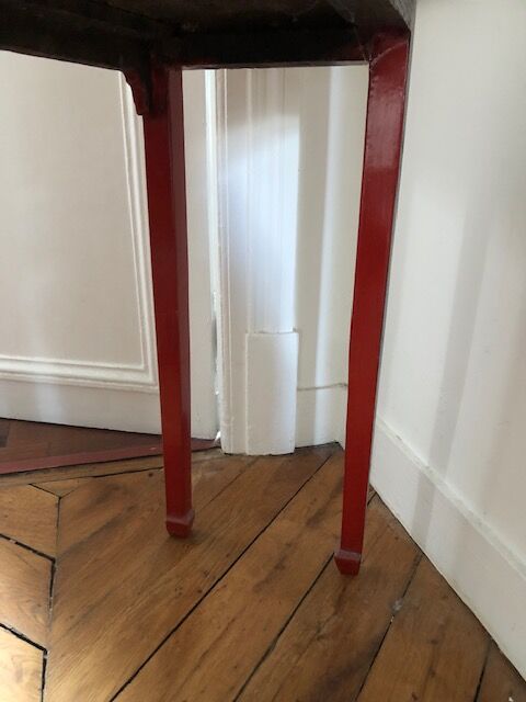 Chinese red lacquered console early twentieth century