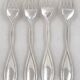 Christofle Galea, lot of 12 dessert pieces, forks, spoons, knives.