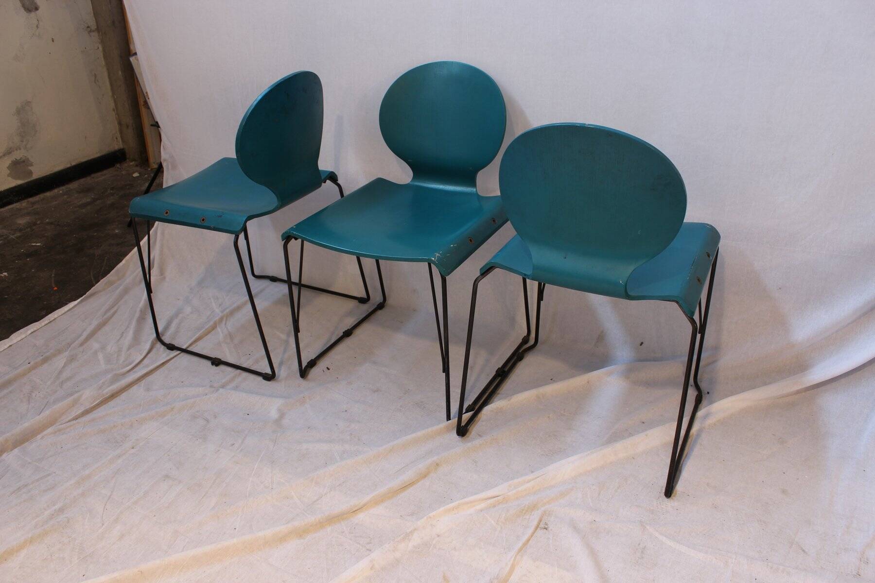 Dining Chairs, Italy, 1970s, Set of 3