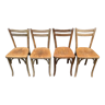Lot de 4 chaises bistrots anciennes