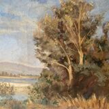 Painting on canvas signed