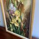 Peinture à l'huile vintage d'iris