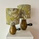 2 vase lamps made from French bistro pitchers, 1960s.