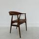 Fauteuil en Teck et Cuir Marron par Th. Harlev pour Farstrup Møbler, années 1960